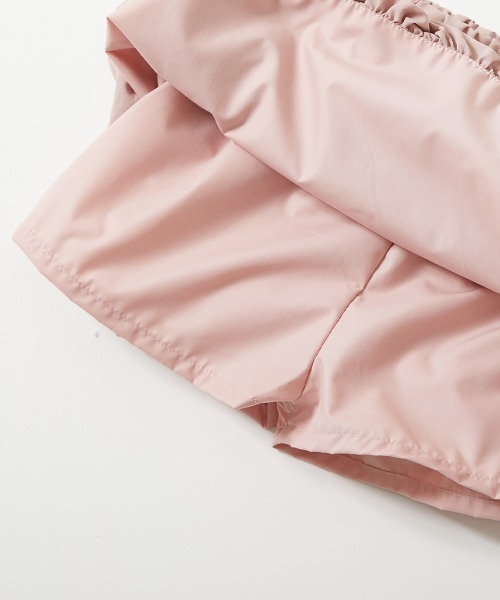 devirock(デビロック)の「水はじく 撥水 ナイロン バルーンギャザースカート(インパン付き)(スカート・キッズ・ライトグレー/ブラック/ピンク系3・100cm/110cm/120cm/130cm/140cm/150cm/160cm)」の11枚目の写真