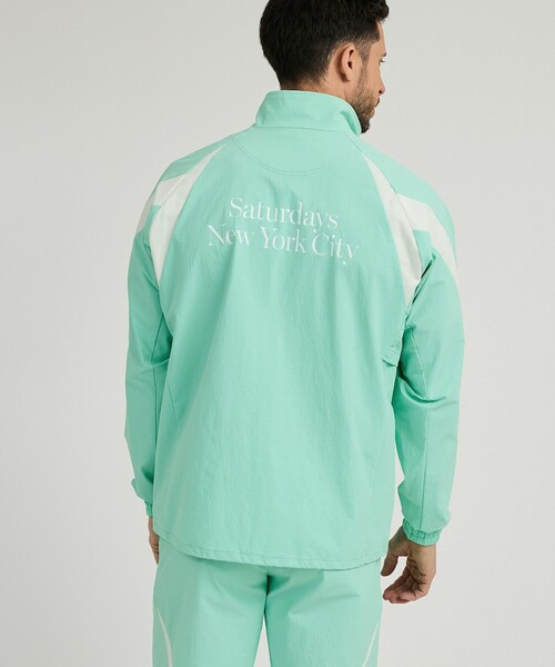 Saturdays Golf（サタデーズゴルフ）の「Nylon 4way Stretch Blouson（ブルゾン・メンズ・ブラック/ライトグリーン・S/M/L/XL）」の3枚目の写真
