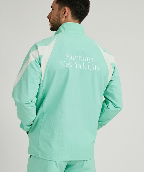 Saturdays Golf（サタデーズゴルフ）の「Nylon 4way Stretch Blouson（ブルゾン・メンズ・ブラック/ライトグリーン・S/M/L/XL）」の4枚目の写真