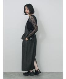 【ECO DENIM】ペプラムキャミワンピース