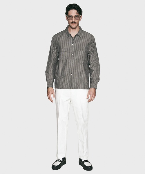 CRIMIE（クライミー）の「STRIPE SPRING SHIRT（シャツ/ブラウス・メンズ・ホワイト/ブラック・XXL/XL/L/M/S）」の9枚目の写真