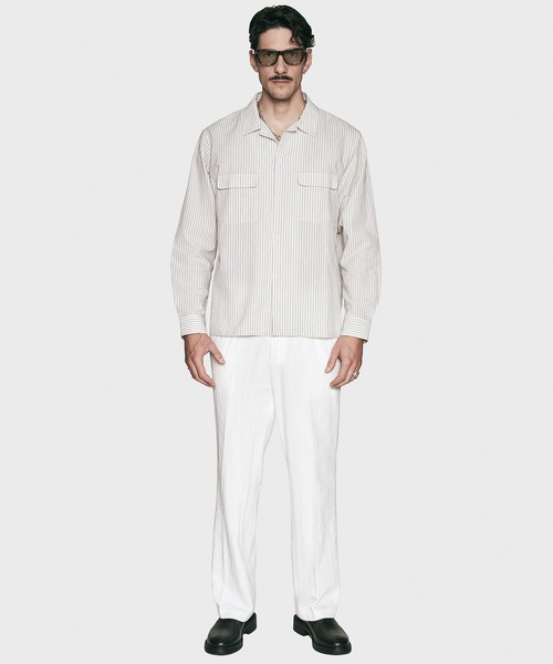 CRIMIE（クライミー）の「STRIPE SPRING SHIRT（シャツ/ブラウス・メンズ・ホワイト/ブラック・XXL/XL/L/M/S）」の13枚目の写真