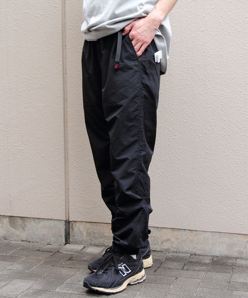 GRAMICCI NYLON TRACK PANT M BLACK グラミチ Gramicci / LOWERCASE NYLON TRACK PANT[BSMA4-GMP5S2100