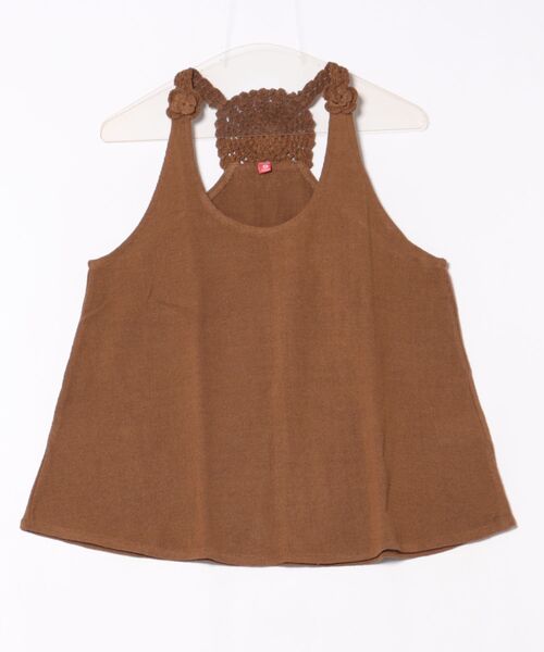 チャイハネ（チャイハネ）の「【チャイハネ】ロシェクロタンクトップ（タンクトップ・レディース・オレンジ/パープル/イエロー/ブラウン/ブラック/ナチュラル/グリーン・FREE）」の3枚目の写真