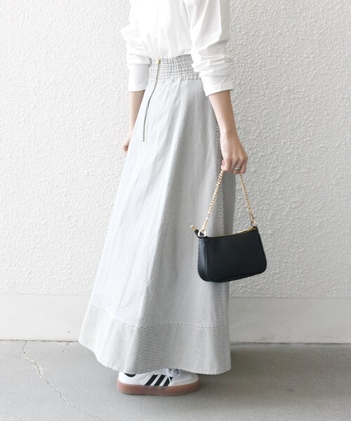 セール】SHIPS any:〈洗濯機可能〉コードレーン ストライプ クラシカル