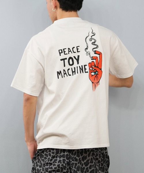 TOY　MACHINE（トイ　マシーン）の「【ムラサキスポーツ限定】TOY MACHINE/トイマシーン 半袖Tシャツ ビッグシルエット バックプリント Tシャツ MTMSFST11（Tシャツ/カットソー・メンズ・ホワイト/ブラック・L/M/XL）」の2枚目の写真