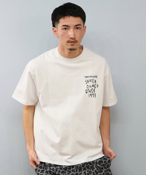 TOY　MACHINE（トイ　マシーン）の「【ムラサキスポーツ限定】TOY MACHINE/トイマシーン 半袖Tシャツ ビッグシルエット バックプリント Tシャツ MTMSFST11（Tシャツ/カットソー・メンズ・ホワイト/ブラック・L/M/XL）」の3枚目の写真