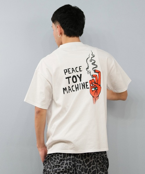 TOY　MACHINE（トイ　マシーン）の「【ムラサキスポーツ限定】TOY MACHINE/トイマシーン 半袖Tシャツ ビッグシルエット バックプリント Tシャツ MTMSFST11（Tシャツ/カットソー・メンズ・ホワイト/ブラック・L/M/XL）」の4枚目の写真