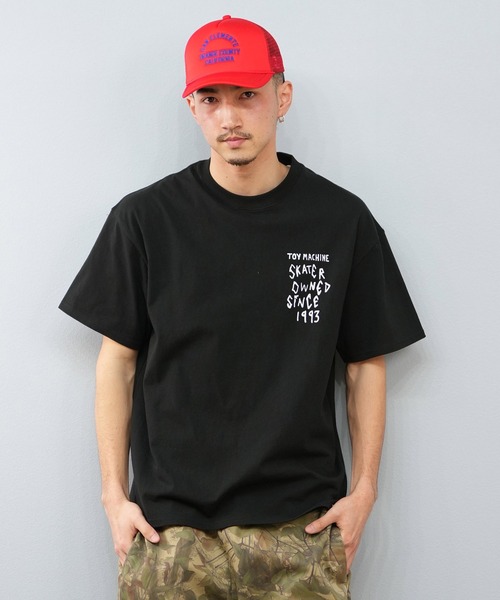 TOY　MACHINE（トイ　マシーン）の「【ムラサキスポーツ限定】TOY MACHINE/トイマシーン 半袖Tシャツ ビッグシルエット バックプリント Tシャツ MTMSFST11（Tシャツ/カットソー・メンズ・ホワイト/ブラック・L/M/XL）」の7枚目の写真