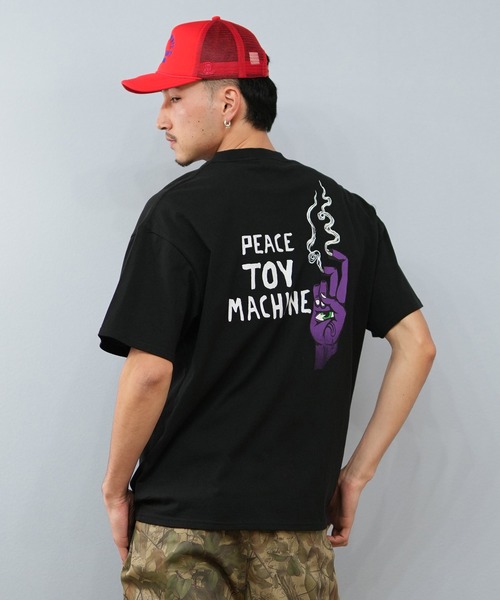 TOY　MACHINE（トイ　マシーン）の「【ムラサキスポーツ限定】TOY MACHINE/トイマシーン 半袖Tシャツ ビッグシルエット バックプリント Tシャツ MTMSFST11（Tシャツ/カットソー・メンズ・ホワイト/ブラック・L/M/XL）」の8枚目の写真
