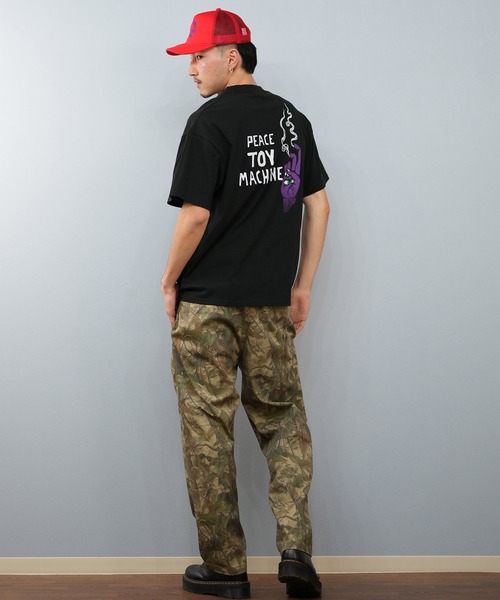 TOY　MACHINE（トイ　マシーン）の「【ムラサキスポーツ限定】TOY MACHINE/トイマシーン 半袖Tシャツ ビッグシルエット バックプリント Tシャツ MTMSFST11（Tシャツ/カットソー・メンズ・ホワイト/ブラック・L/M/XL）」の10枚目の写真