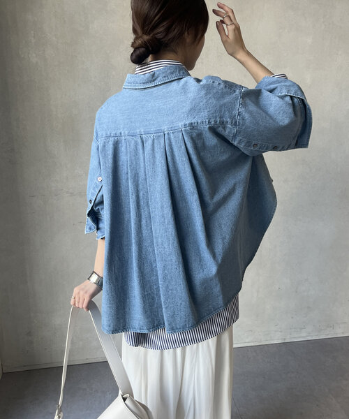 セール】【WEB限定】デニムシャツジャケット（その他アウター