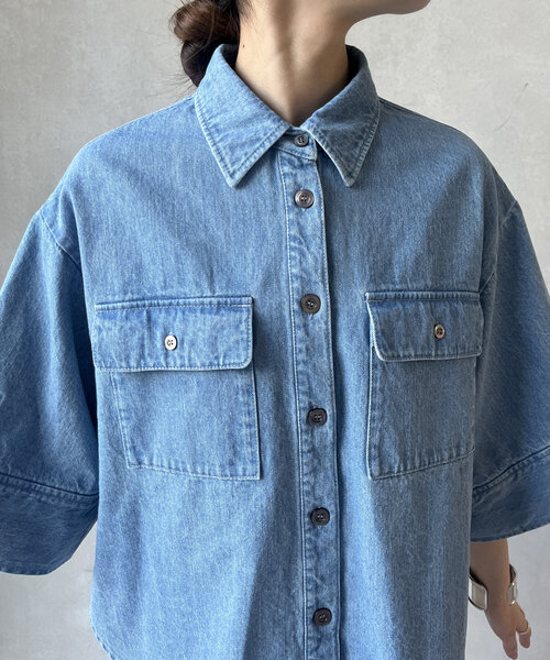 セール】【WEB限定】デニムシャツジャケット（その他アウター