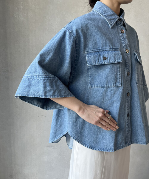 WEB限定】デニムシャツジャケット（その他アウター）｜DouDou