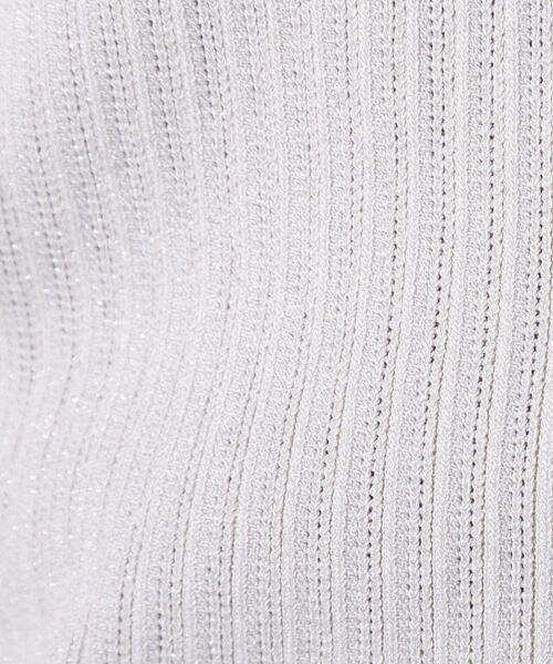 N.（N. Natural Beauty Basic）（エヌエヌナチュラルビューティーベーシック）の「アイレット柄ラメカーディガン（カーディガン/ボレロ・レディース・グレー/オフホワイト/ライトグリーン・MEDIUM）」の17枚目の写真