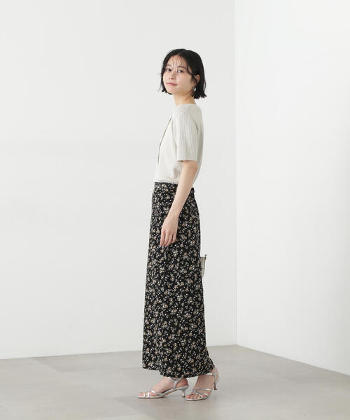 N.（N. Natural Beauty Basic）（エヌエヌナチュラルビューティーベーシック）の「アイレット柄ラメカーディガン（カーディガン/ボレロ・レディース・グレー/オフホワイト/ライトグリーン・MEDIUM）」の14枚目の写真