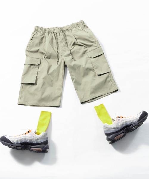 SKKONE(スコーネ)の「ストレッチ リラックス カーゴハーフパンツ(カーゴパンツ・メンズ・オリーブ/ブラウン/ブラック・L/LL/M)」の1枚目の写真