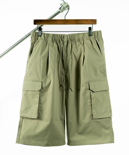 SKKONE(スコーネ)の「ストレッチ リラックス カーゴハーフパンツ(カーゴパンツ・メンズ・オリーブ/ブラウン/ブラック・L/LL/M)」の4枚目の写真