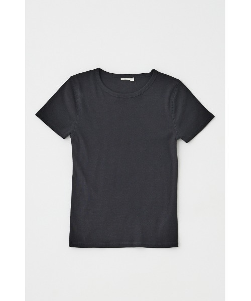 MOUSSY(マウジー)の「BASIC RIB Tシャツ(Tシャツ/カットソー・レディース・ホワイト/ライトブラック・FREE)」の8枚目の写真