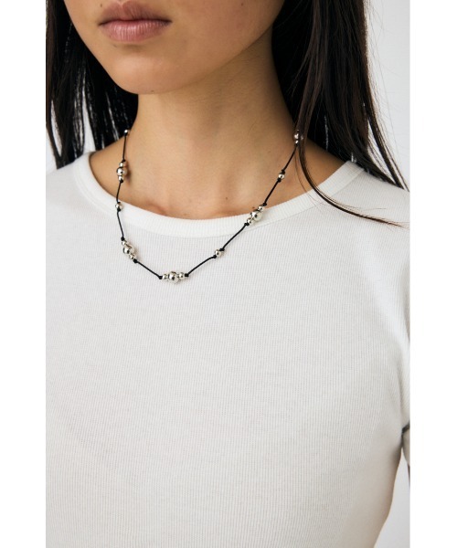 MOUSSY(マウジー)の「BASIC RIB Tシャツ(Tシャツ/カットソー・レディース・ホワイト/ライトブラック・FREE)」の17枚目の写真