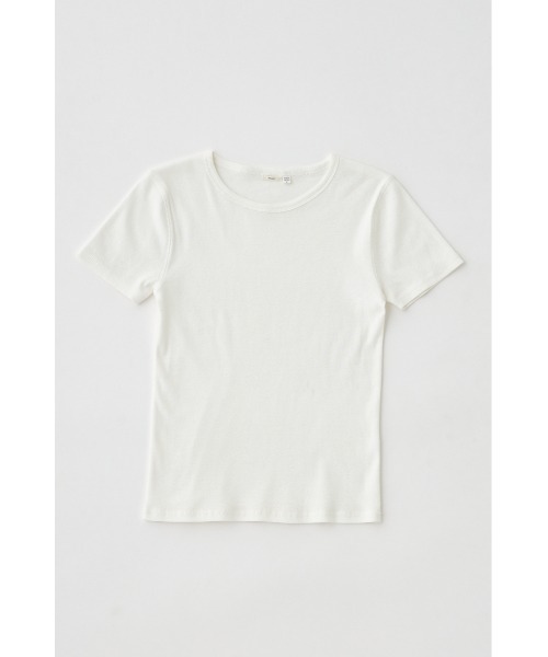 MOUSSY(マウジー)の「BASIC RIB Tシャツ(Tシャツ/カットソー・レディース・ホワイト/ライトブラック・FREE)」の20枚目の写真