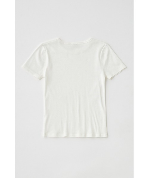 MOUSSY(マウジー)の「BASIC RIB Tシャツ(Tシャツ/カットソー・レディース・ホワイト/ライトブラック・FREE)」の21枚目の写真
