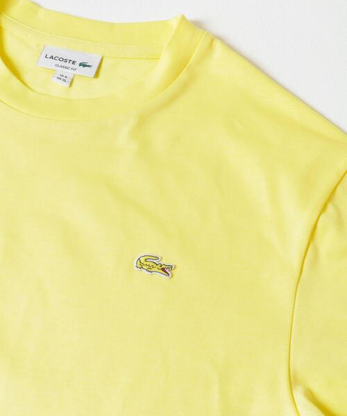 LACOSTE（ラコステ）の「LACOSTE　アウトラインクロッククルーネックTシャツ（Tシャツ/カットソー・メンズ・ネイビー/イエロー/ホワイト/ホワイト系その他/ブラック/ライトブルー・4/5/6）」の8枚目の写真