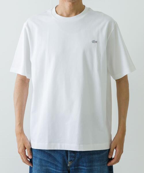 LACOSTE（ラコステ）の「LACOSTE　アウトラインクロッククルーネックTシャツ（Tシャツ/カットソー・メンズ・ネイビー/イエロー/ホワイト/ホワイト系その他/ブラック/ライトブルー・4/5/6）」の9枚目の写真