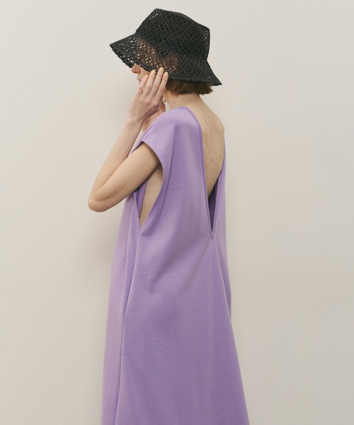 LA BELLE ETUDE（ラベルエチュード）の「2wayフレンチスリーブlong ワンピース（ワンピース・レディース・パープル/ブラック/ブルー・0/1）」の7枚目の写真