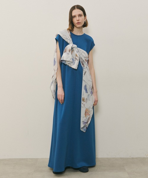 LA BELLE ETUDE（ラベルエチュード）の「2wayフレンチスリーブlong ワンピース（ワンピース・レディース・パープル/ブラック/ブルー・0/1）」の8枚目の写真