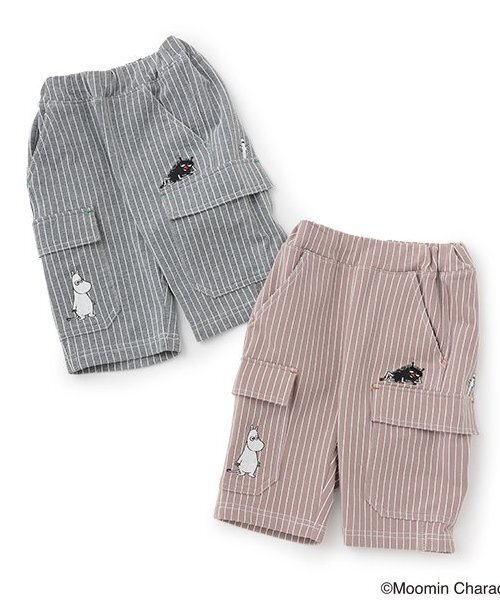 kladskap(クレードスコープ)の「MOOMIN/刺しゅうストライプ6分丈パンツ(その他パンツ・キッズ・ブラウン/トップグレー・80cm/90cm/100cm/110cm/120cm)」の22枚目の写真