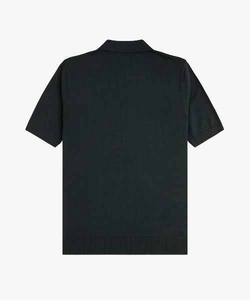 Waffle Stitch Knitted Polo Shirt／ワッフルステッチニットポロシャツ