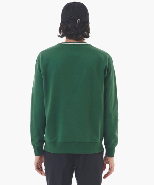 LACOSTE(ラコステ)の「裏パイル ハンドステッチ風ヴィンテージ フレンチグラフィックステッチ スウェットプルオーバー(スウェット・メンズ・グリーン/オフホワイト/ネイビー・2/3/4/5)」の15枚目の写真