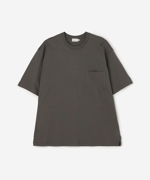handvaerk | 60/2 クルーネックビッグポケットTシャツ SOLID MEN