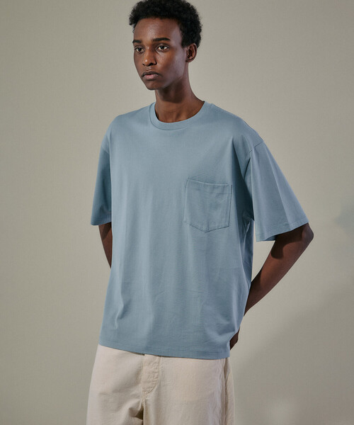 新品未使用 handvaerk NAVY 厚手ボックスシルエット長袖Tシャツ 613-6540-s-000.jpg