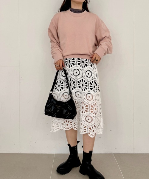 efill(エフィル)の「花柄 刺繍 のレース ワンピース(ワンピース・レディース・ホワイト・FREE)」の15枚目の写真