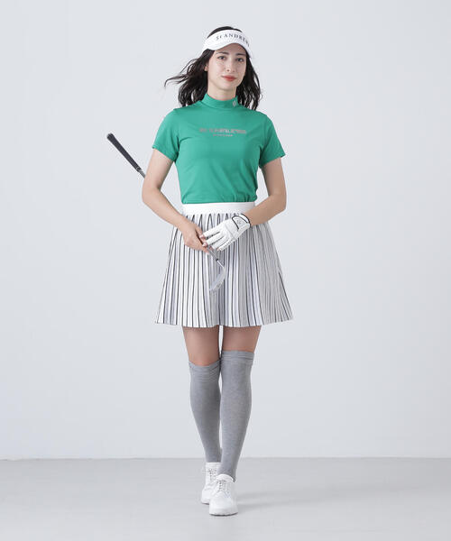 St ANDREWS(セントアンドリュース)の「【St ANDREWS】16Gダブルジャガードニットスカート (WOMENS)(スカート・レディース・ホワイト/ブラック・FREE)」の3枚目の写真