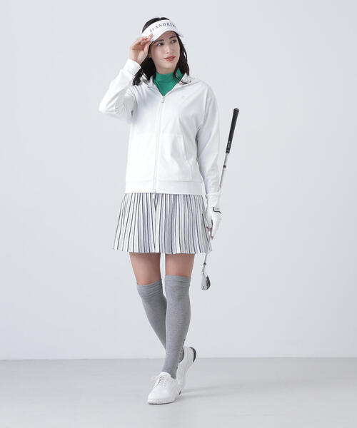 St ANDREWS(セントアンドリュース)の「【St ANDREWS】16Gダブルジャガードニットスカート (WOMENS)(スカート・レディース・ホワイト/ブラック・FREE)」の4枚目の写真