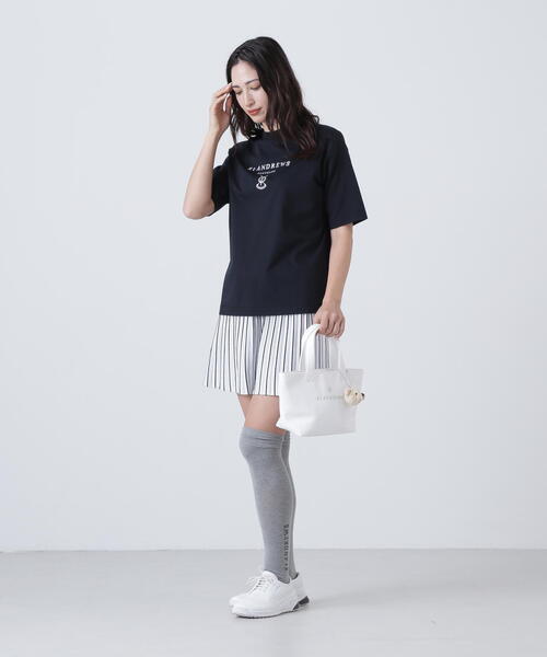 St ANDREWS(セントアンドリュース)の「【St ANDREWS】16Gダブルジャガードニットスカート (WOMENS)(スカート・レディース・ホワイト/ブラック・FREE)」の7枚目の写真