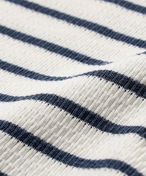 Healthknit（ヘルスニット）の「Healthknit / 別注 Honeycomb Thermal Henry Neck T-shirt Horizontal Stripe（Tシャツ/カットソー・メンズ・ホワイト系その他/ホワイト系その他2・XL/L/M/S）」の6枚目の写真