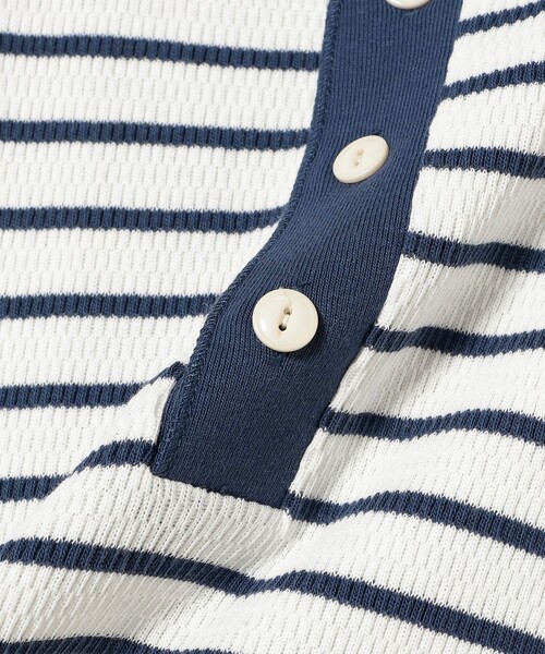 Tシャツ・カットソー No.0872 stripe HENRY NECK T (3color) Inswirl｜HENRY NECK T-SHIRT【Tシャツ】 - パンと日用品の店