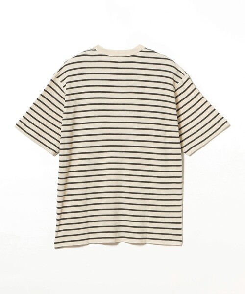Healthknit（ヘルスニット）の「Healthknit / 別注 Honeycomb Thermal Henry Neck T-shirt Horizontal Stripe（Tシャツ/カットソー・メンズ・ホワイト系その他/ホワイト系その他2・XL/L/M/S）」の17枚目の写真