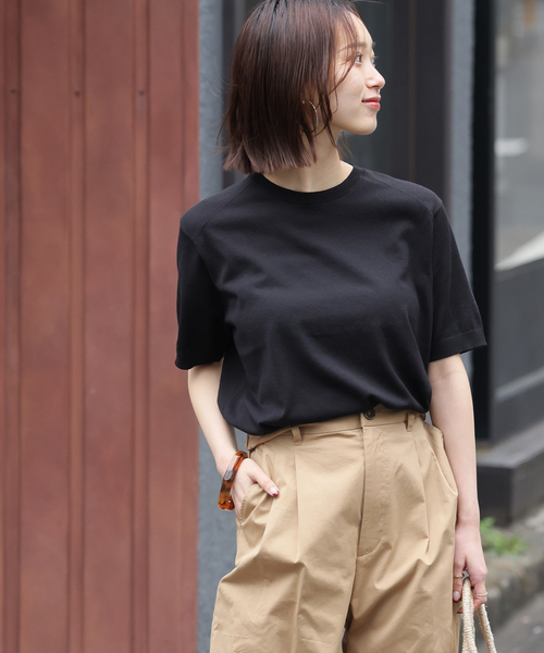 JOURNAL STANDARD relume（ジャーナルスタンダード　レリューム）の「【MULTI FUNC+】UVカット / 接触冷感 / ドライタッチプルオーバー（ニット/セーター・レディース・ベージュ/ブラック/ホワイト系その他/レッド・FREE）」の8枚目の写真