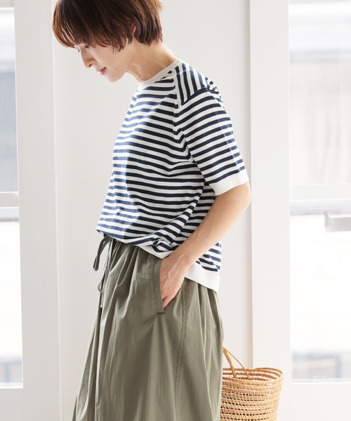 JOURNAL STANDARD relume（ジャーナルスタンダード　レリューム）の「【MULTI FUNC+】UVカット / 接触冷感 / ドライタッチプルオーバー（ニット/セーター・レディース・ベージュ/ブラック/ホワイト系その他/レッド・FREE）」の13枚目の写真
