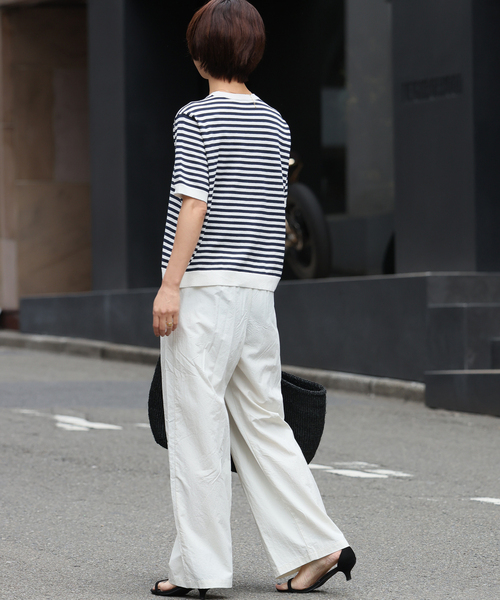 JOURNAL STANDARD relume（ジャーナルスタンダード　レリューム）の「【MULTI FUNC+】UVカット / 接触冷感 / ドライタッチプルオーバー（ニット/セーター・レディース・ベージュ/ブラック/ホワイト系その他/レッド・FREE）」の16枚目の写真
