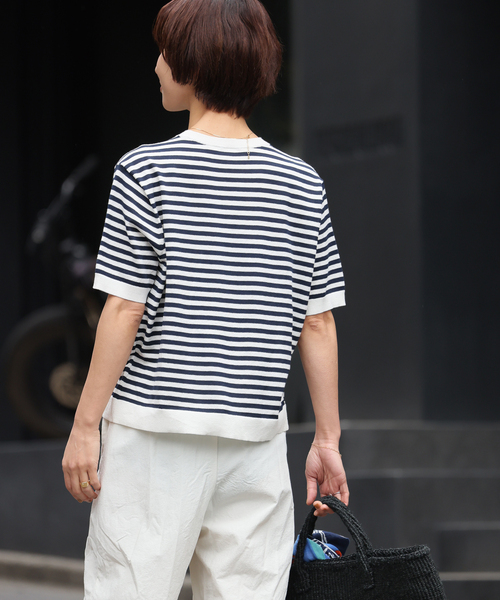 JOURNAL STANDARD relume（ジャーナルスタンダード　レリューム）の「【MULTI FUNC+】UVカット / 接触冷感 / ドライタッチプルオーバー（ニット/セーター・レディース・ベージュ/ブラック/ホワイト系その他/レッド・FREE）」の20枚目の写真