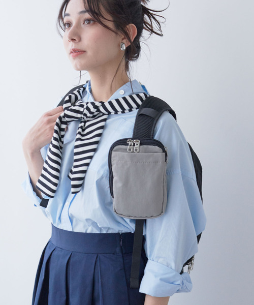 cross marche（クロスマルシェ）の「【TRIP.INN】6ポケットふかふかスマホマルチショルダーバッグ（ショルダーバッグ・レディース・ベージュ/ブラック/グレー/その他2/その他1/レオパード・FREE）」の13枚目の写真