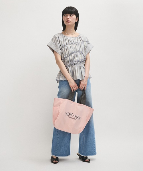 ADAM ET ROPE'(アダムエロペ)の「ポインテッドウェッジミュール(サンダル・レディース・オフホワイト/ベージュ系その他2/ブラック・24/23.5/23/24.5)」の5枚目の写真