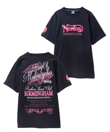 Norton（ノートン）の「Norton ピンクフェザーワッペンTシャツ（Tシャツ/カットソー）」