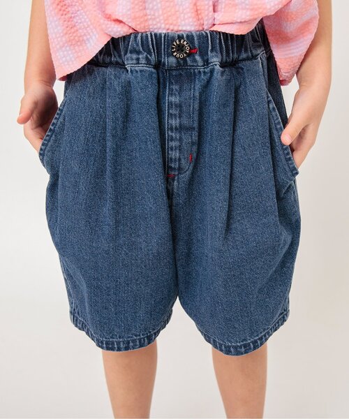 BREEZE(ブリーズ)の「【ジュニア対応】ツータックハーフパンツ(その他パンツ・キッズ・イエロー/インディゴブルー/その他11/ベージュ/ライム/レッド/ピンク/その他12/ブルー/ブラック・90/100/130/110/120/140/150)」の4枚目の写真